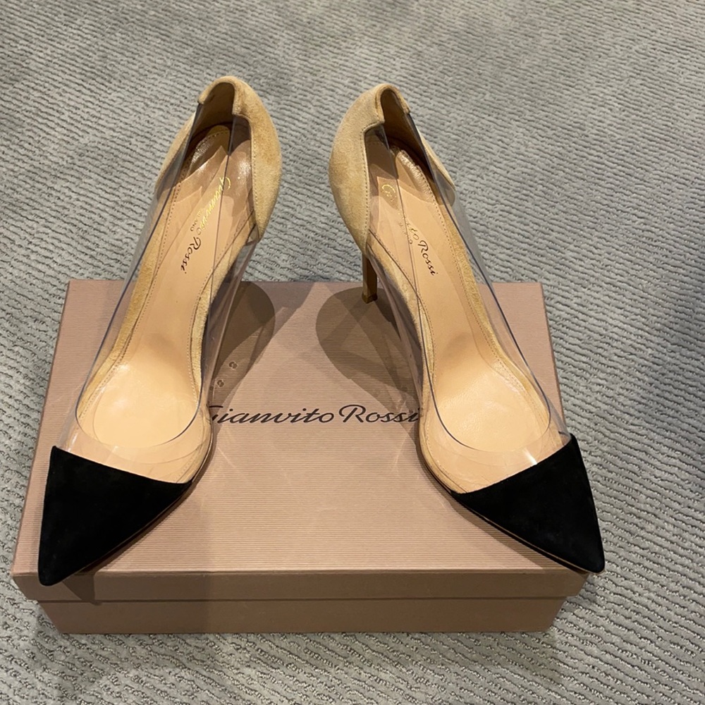Gianvito Rossi plexi heels!! Sz 41